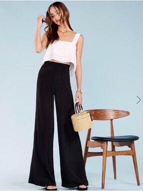 Reformation Sorrenti Silky Wide Leg Pant Sz 4